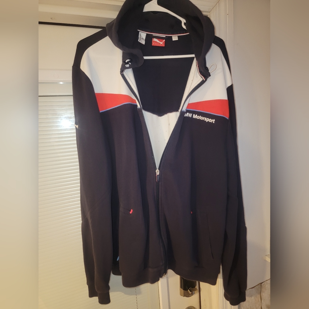XL BMW hooded sweat Jacket PUMA brand